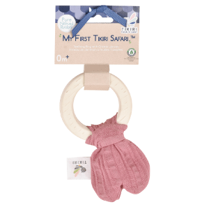 Organic Comforters with Rubber Teether (with Muslin)Pink_97009