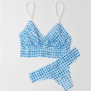 cosabella&PAUL&JOEタンガ:BLUE GINGHAM