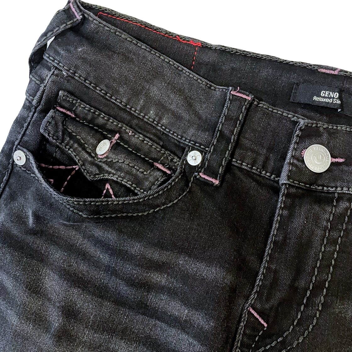 TRUE RELIGION -Geno Big T Flap Slim- Washed Coal Grey | PAY ID