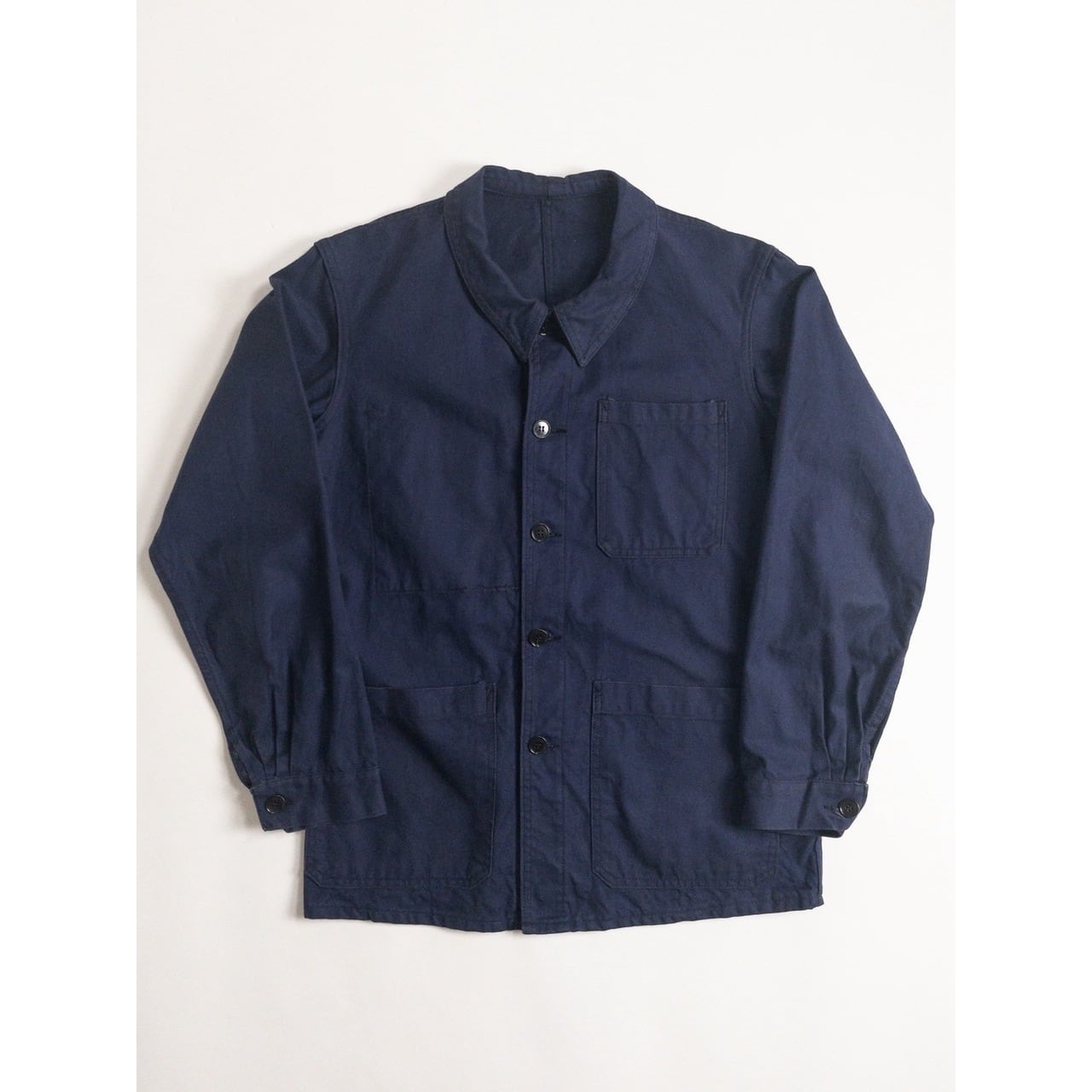 1950-60s "French Army" Blue Cotton Twill Work Jacket