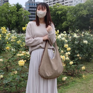 ワンハンドルビッグバッグ[モカ×ブラウン]
