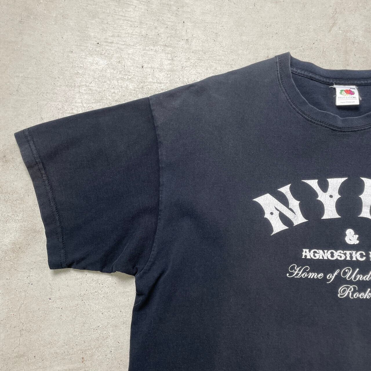 00年代 AGNOSTIC FRONT NYHC バンドTシャツ バンT メンズXL 古着 00s