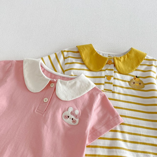 【セット】アニマル襟付き半袖Tシャツかぼちゃパンツセットアップ - 17