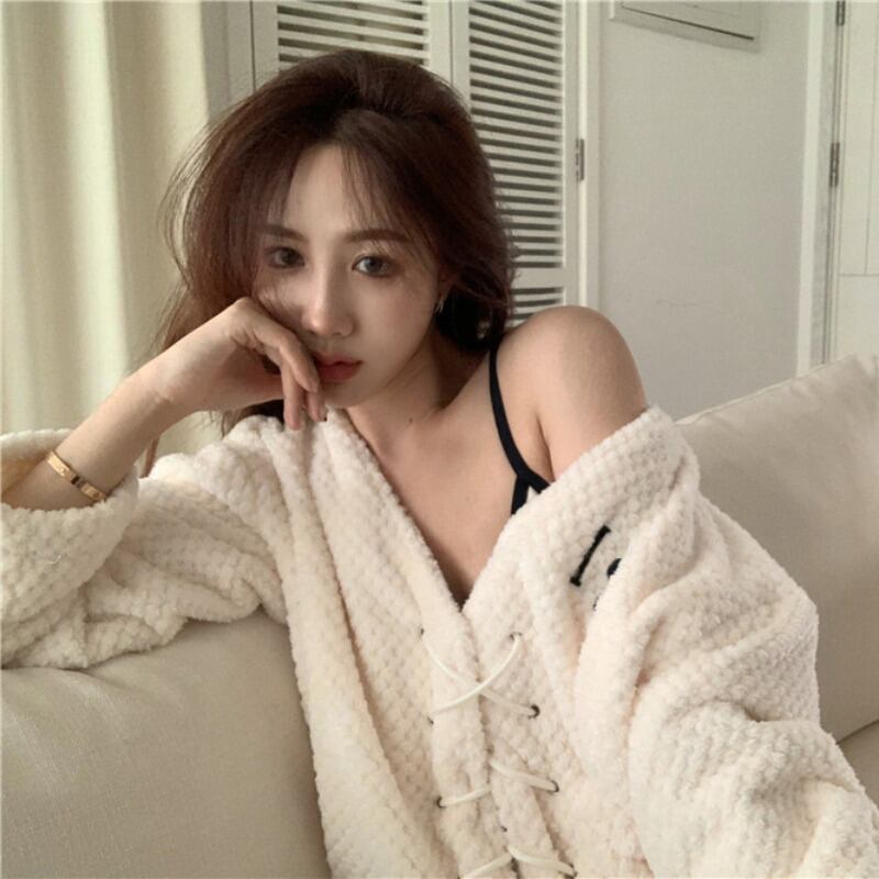 ジャケット ルーズカジュアルオータムウィンター 秋物 冬物 ブラックストロベリース77690823995