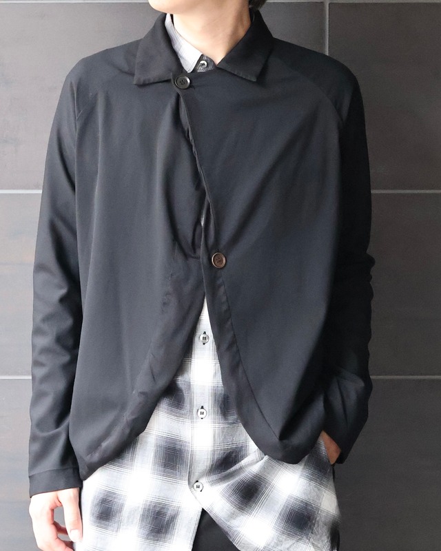 【Y's】deformed wool shirt summer jacket