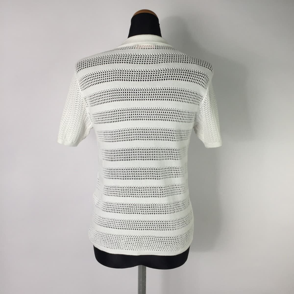 See By Chloe シー バイ クロエ メッシュ半袖ニットカットソー 襟 