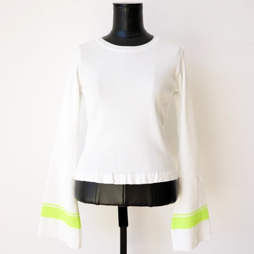 KONTATTO　袖フレアーリブニットITALY：KON-3M2803 ¥16,800+tax