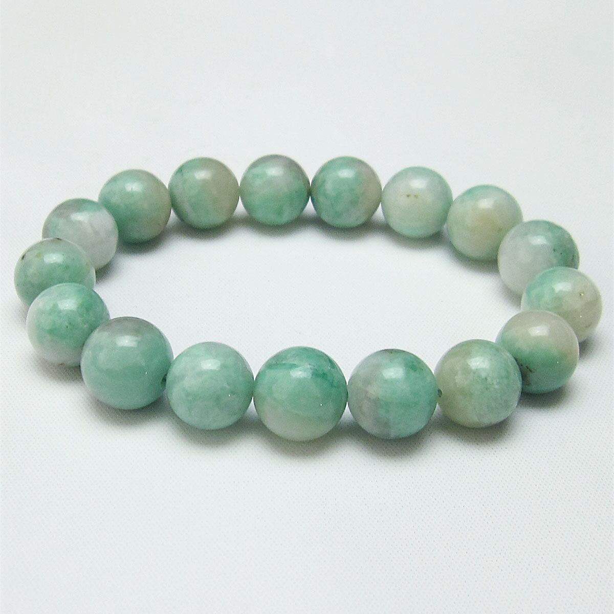 エメラルド ブレスレット 12mm 一点物 111-22739