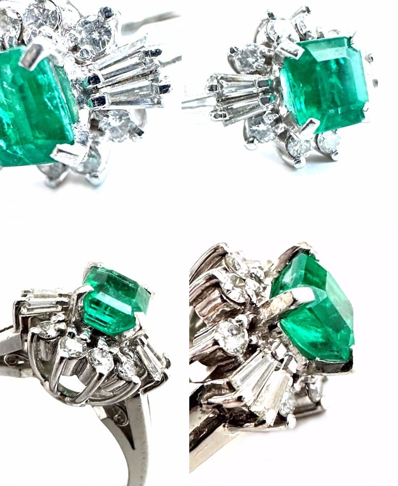 TASAKI タサキ 田崎 エメラルド ダイヤモンド リング バゲット TASAKI タサキ 田崎 エメラルド ダイヤモンド リング バゲット