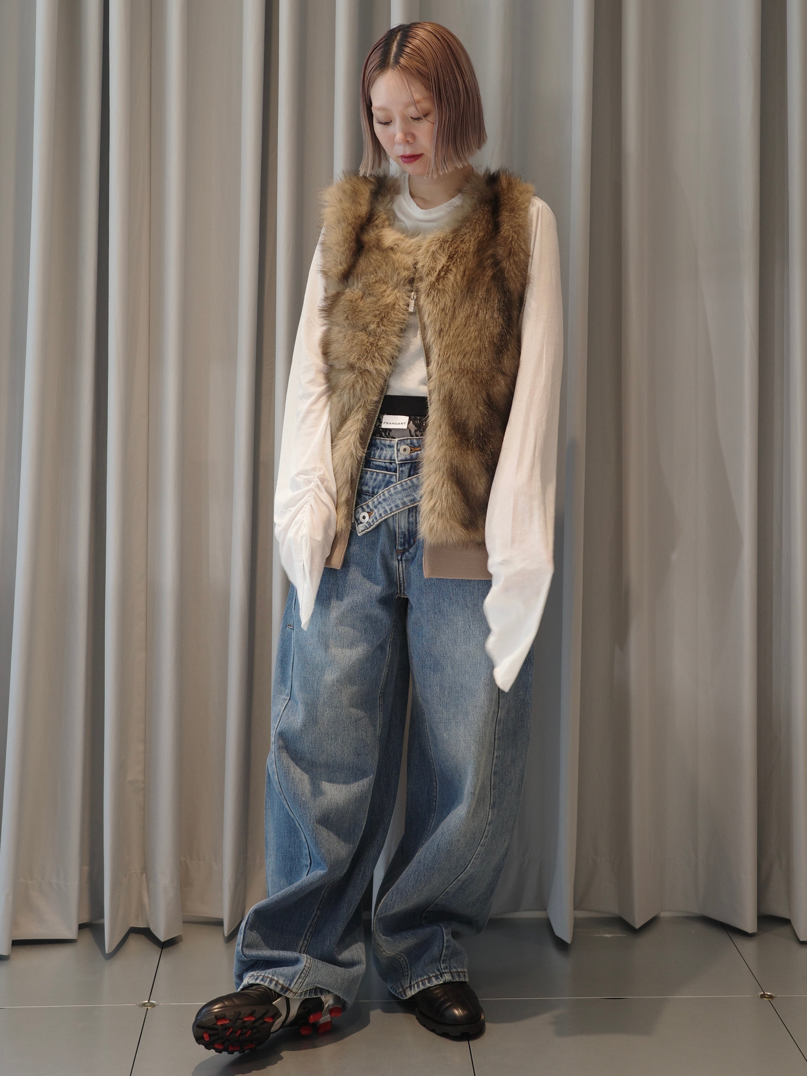 25AW】Feng Chen Wang フェンチェンワン / Double Waist Denim