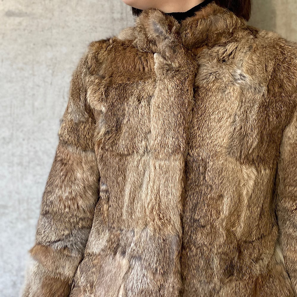 rabbit fur coat ラビットファー コート ヴィンテージ vintage レディース 古着屋