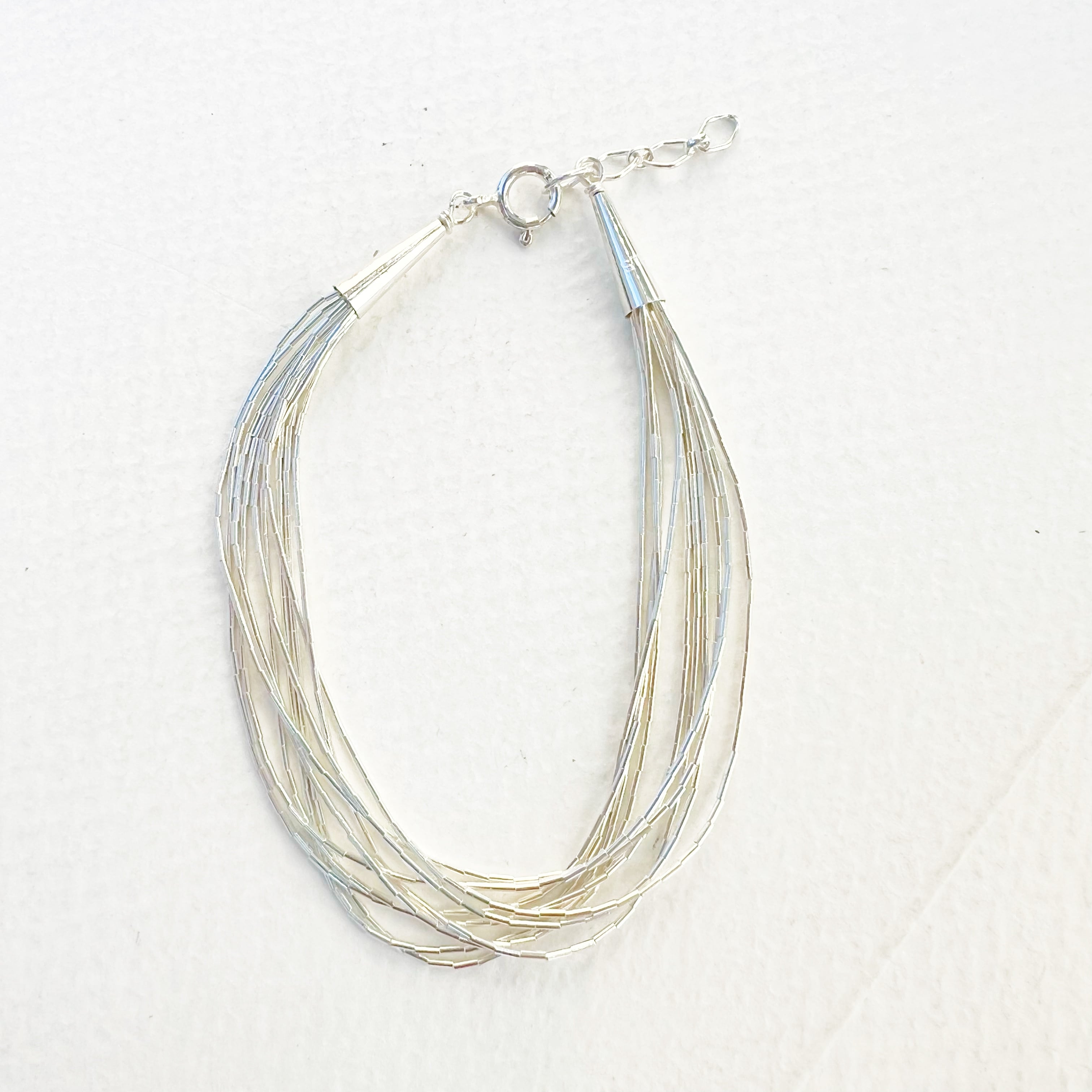 《Indian Jewelry 》リキッドシルバー 10連 ブレスレット