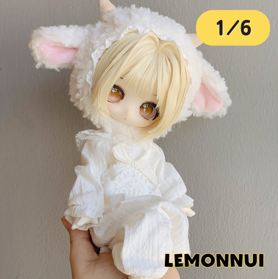 ディーラー様製　1/6サイズ服 1/6 ディーラー製 ドール服 幼SD アウトフィット パジャマ | レモン
