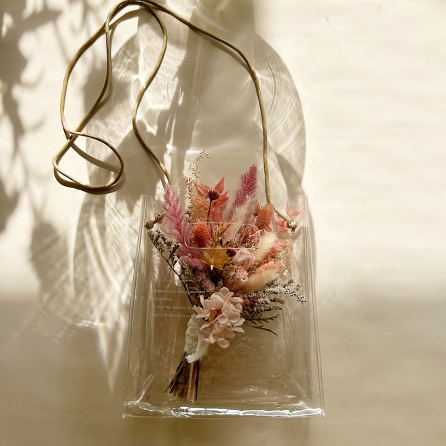 Original clear bouquet bag  “bloom” mini 04