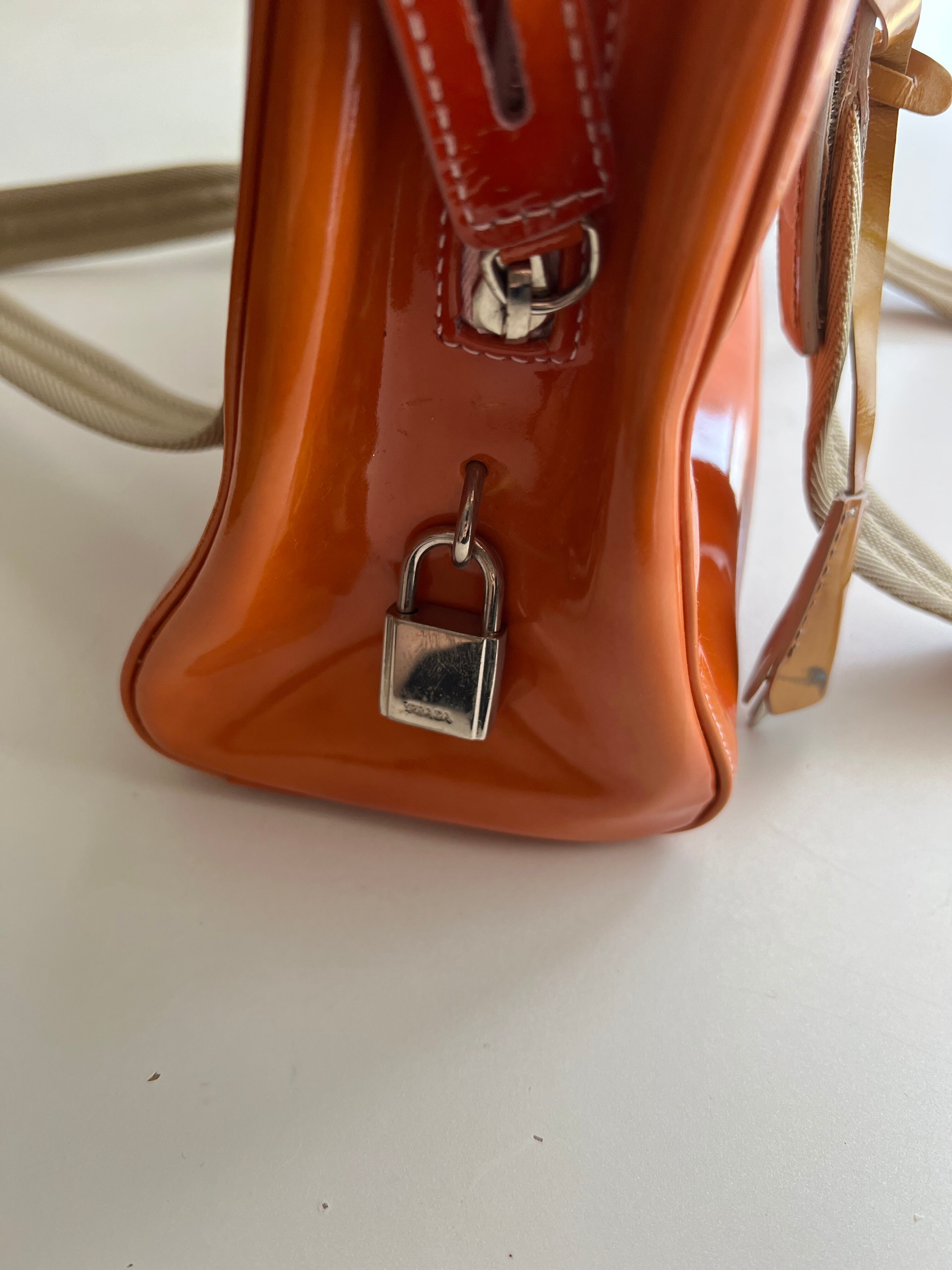 AW1999 PRADA FRINGE BUCKLE HAND BAG | triptraproll