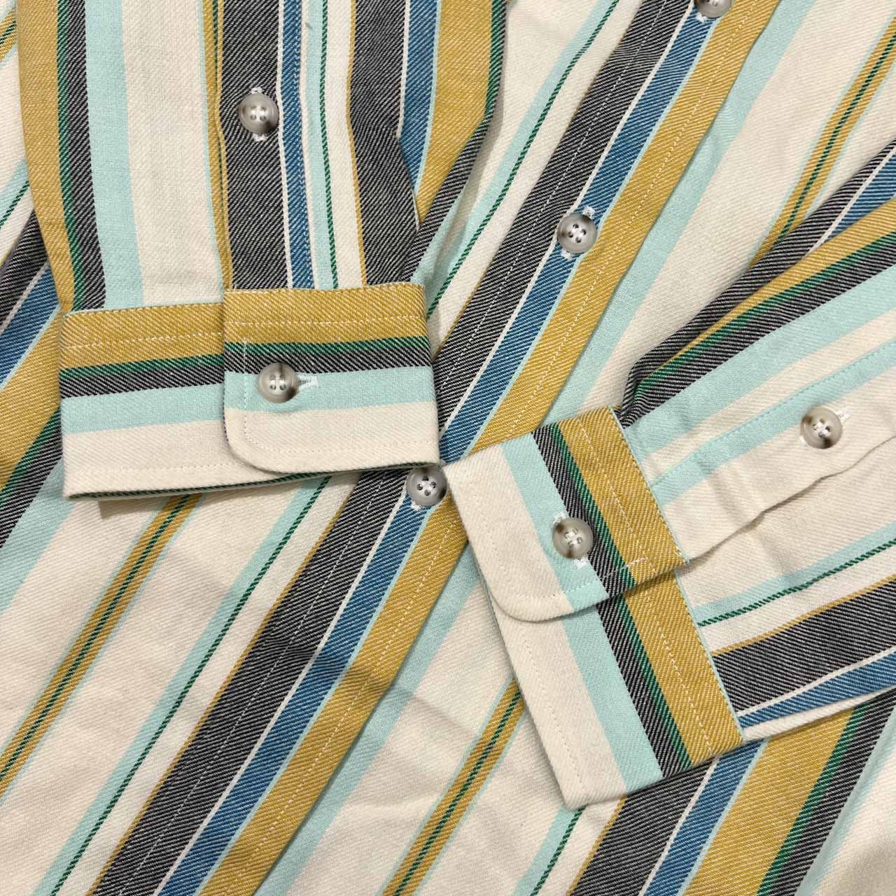 90s McGREGOR マクレガー ストライプ BD ボタンダウン 長袖 ネルシャツ M/マルチ メンズ ビンテージ