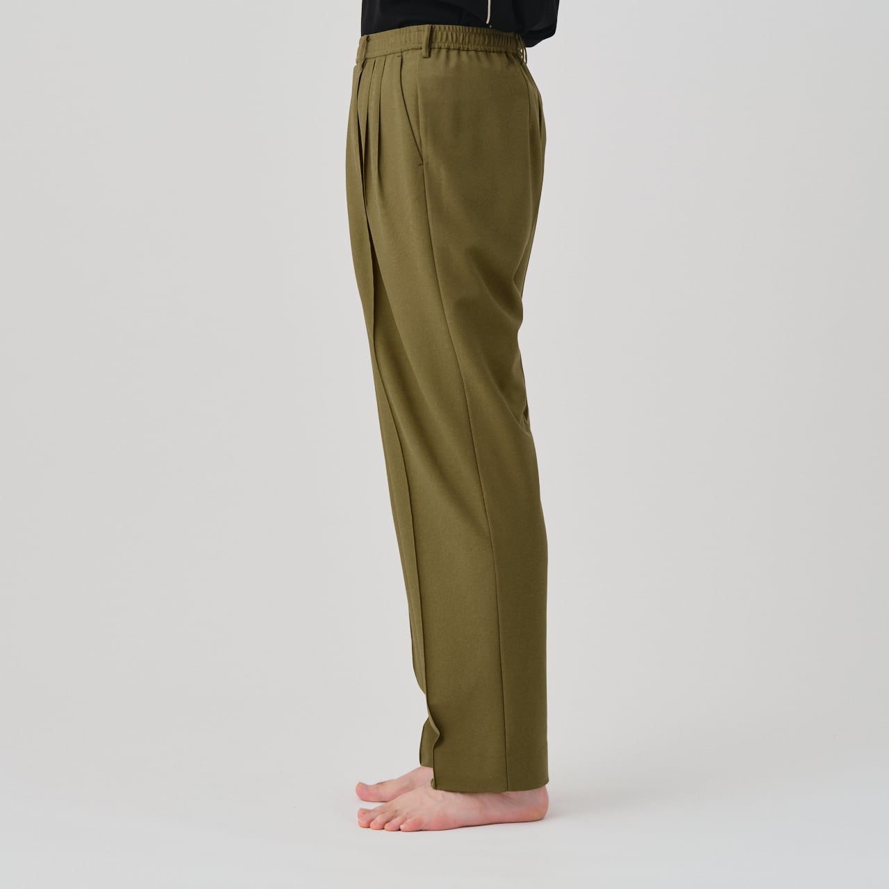 Cupro Twill Balancircular® 3-Tuck Drawstring Easy Pants | GGG
