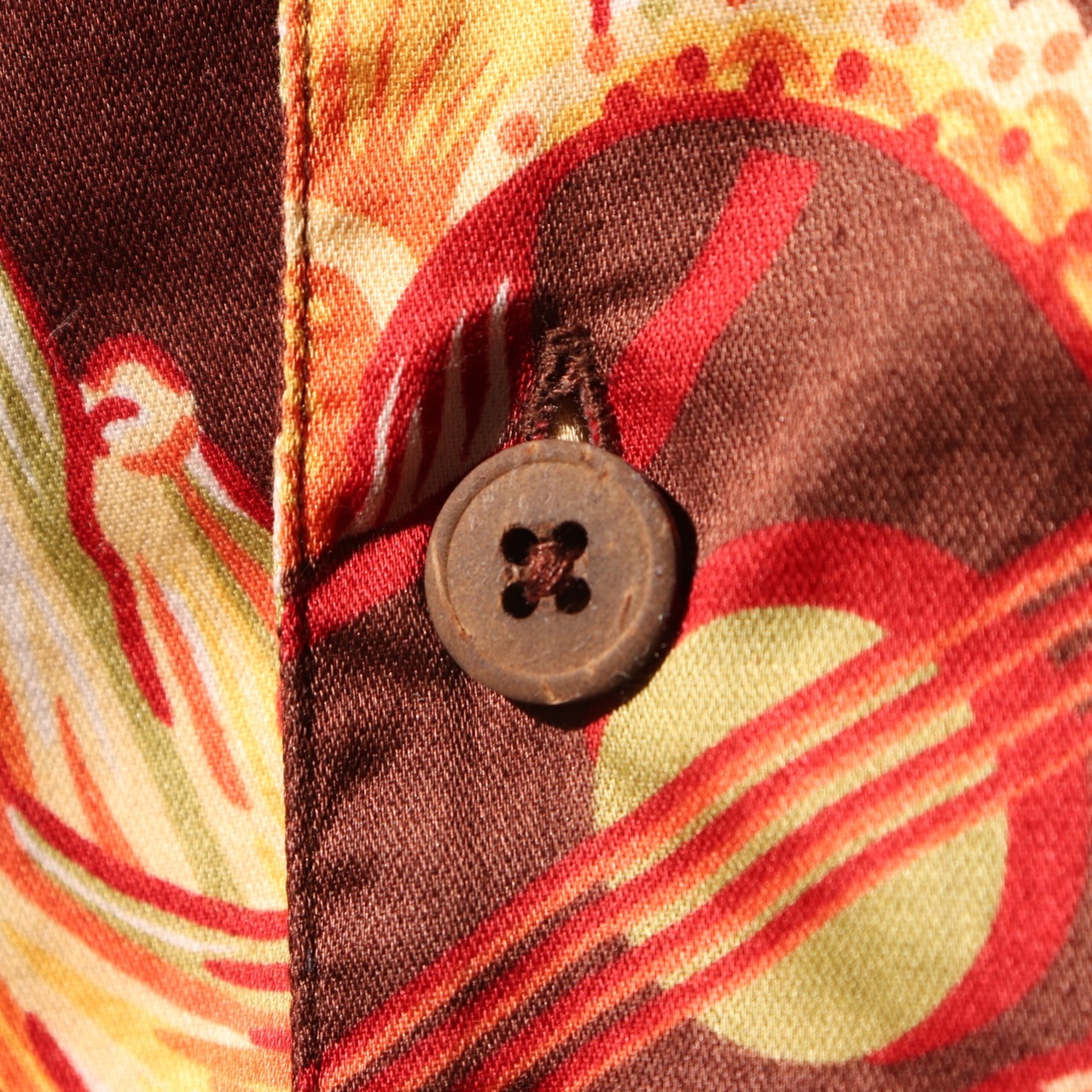 極美品 L 03年 パタロハ パタゴニア patagonia アロハシャツ 茶色 総柄 ウクレレ ブラウン pataloha