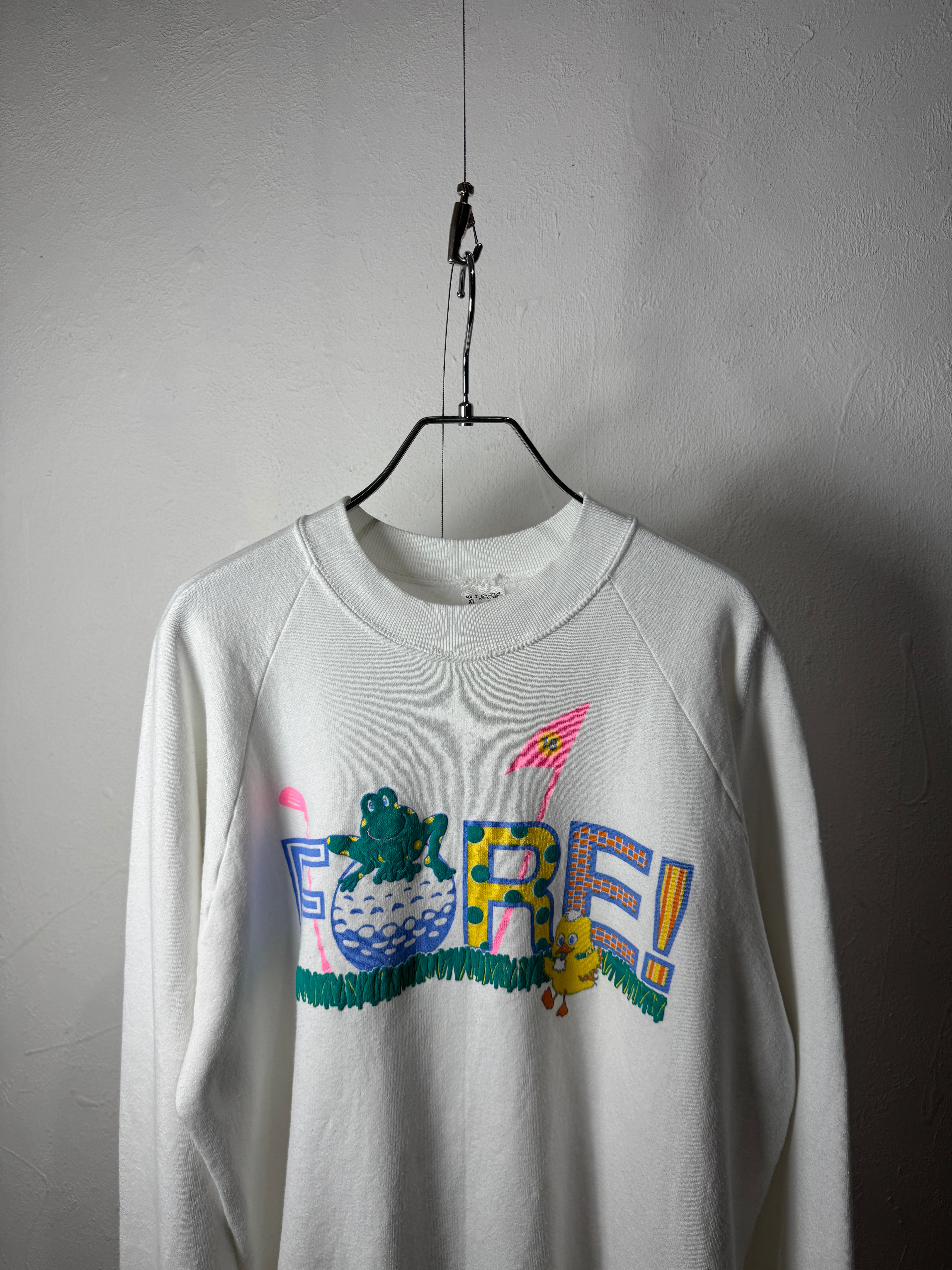 80~90’s USA Made “FORE!” Golf Graphic Sweatshirt