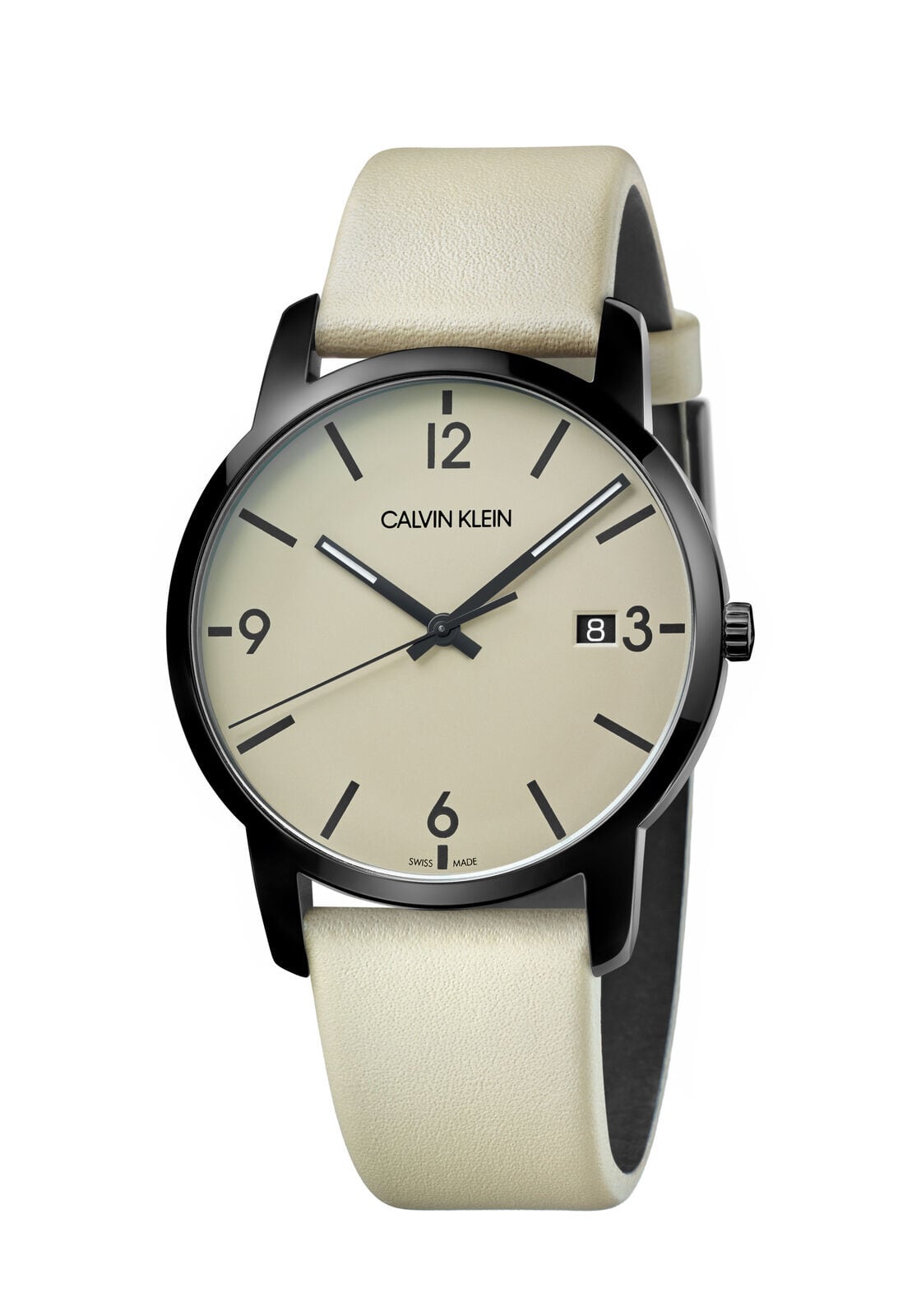 関税・送料込】Calvin Klein メンズ K2G2G4GK シティ ブラウンダイヤル 43mm レザー 腕時計