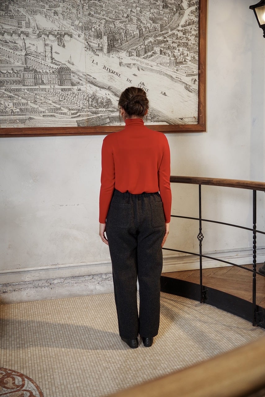 Silk Cashmere High Neck P/O