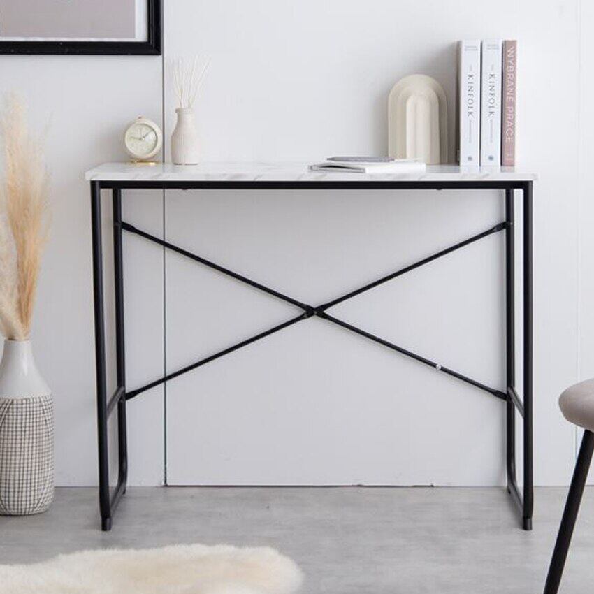 幅90cm 大理石柄デスク 机 テーブル パソコンテーブル