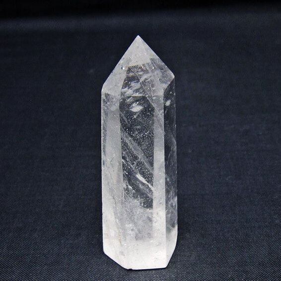 水晶 六角柱 ポイント 置物 一点物 142-11039