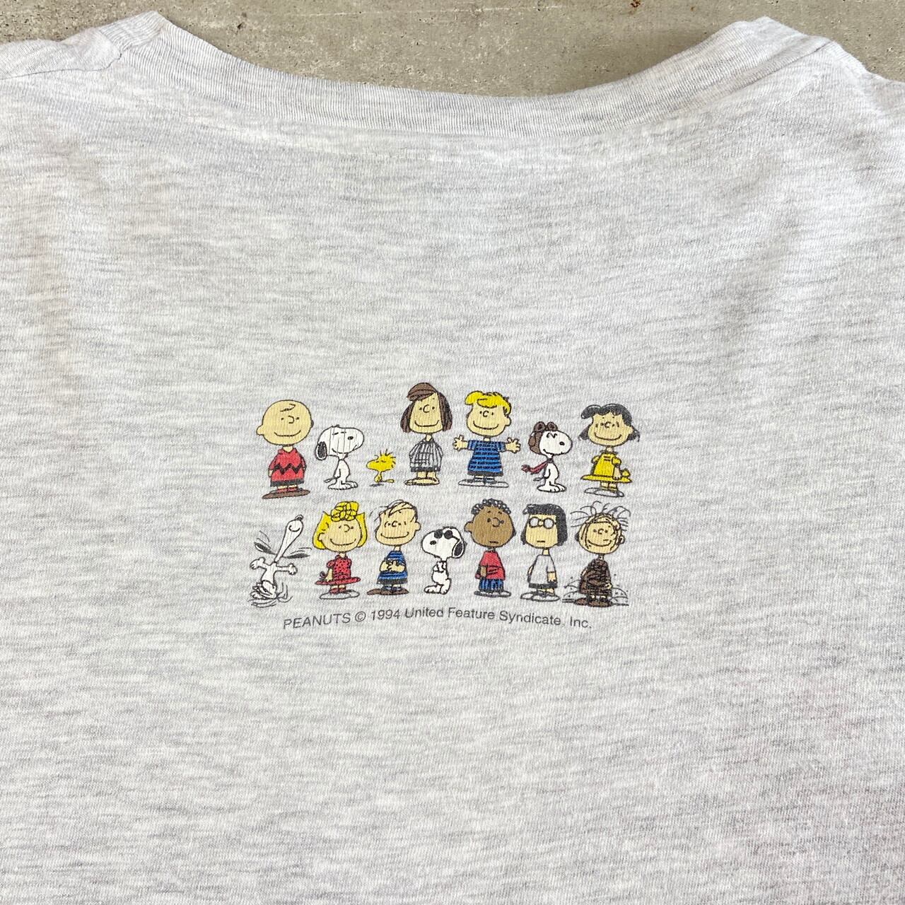 90年代 ヘインズ Hanes PEANUTS SNOOPY スヌーピー キャラクタープリントTシャツ メンズM ヴィンテージ /eaa345947