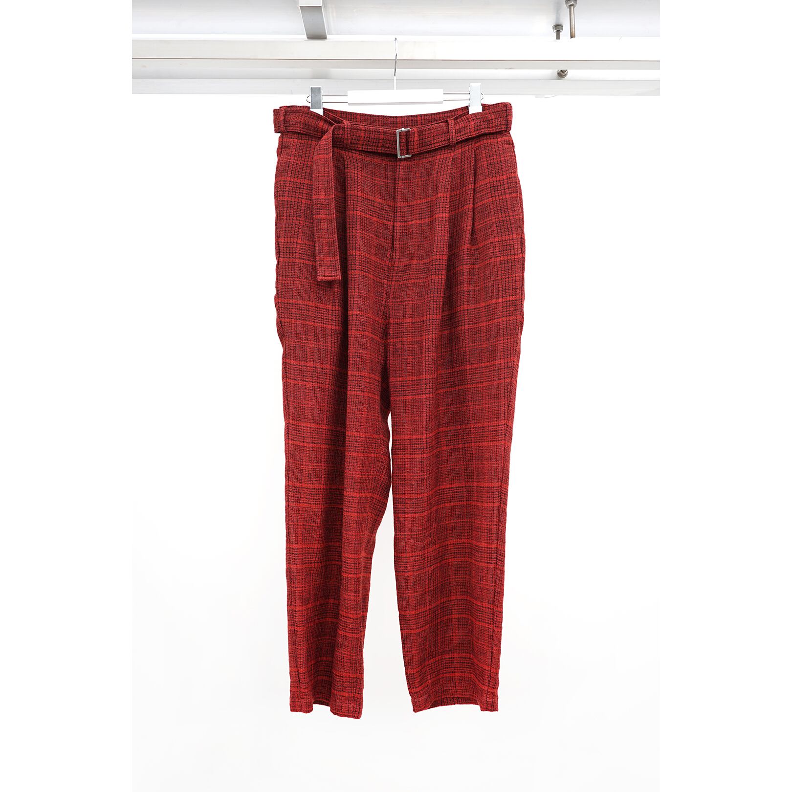 [The Viridi-anne] (ザヴィリディアン) VI-3649-04 WOOL/LINEN CHECH TROUSERS ...