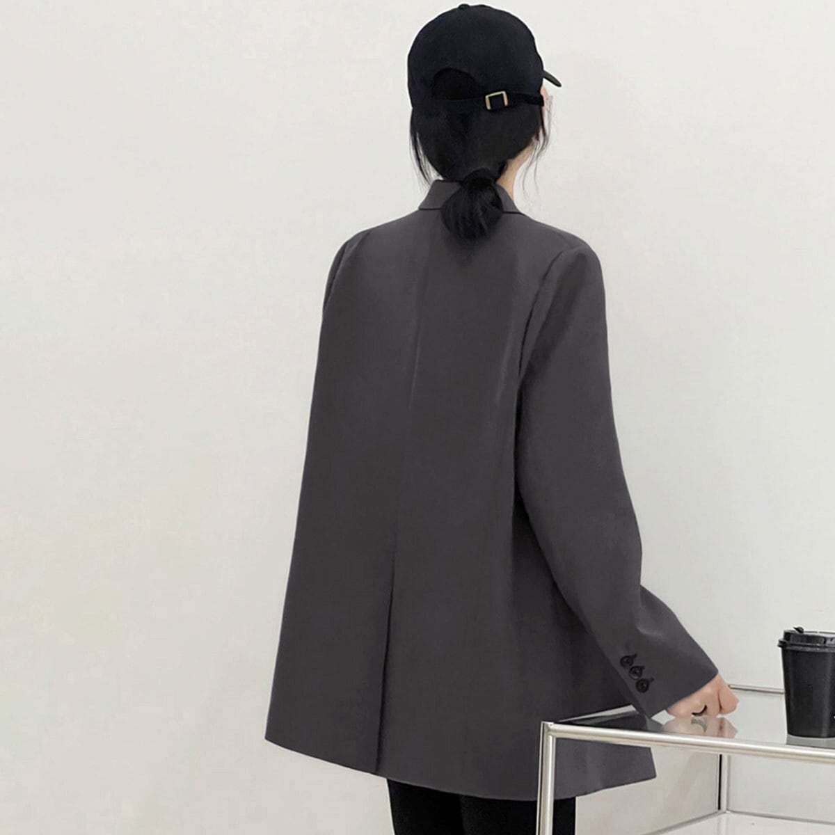 テーラード ジャケット スーツ レディース 春夏秋 アウター 韓国 きれいめ 大人 シンプル 通勤 ビジネス オフィス カジュアル OL 仕事 上品 軽量 ゆったり 体型カバー 大人可愛い 大人女子