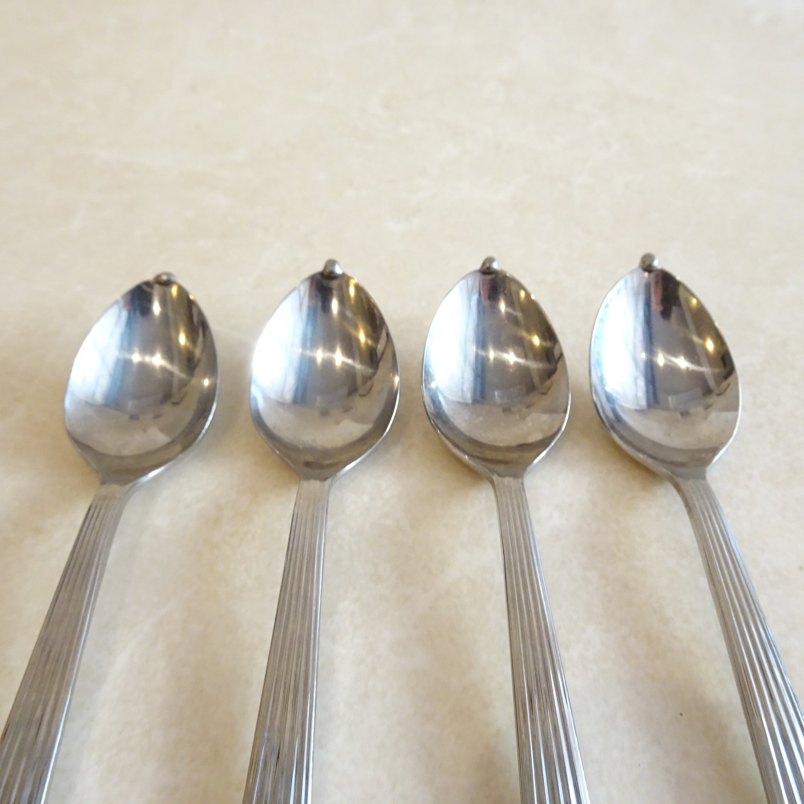 カフェロワイヤルスプーン4本セット（短め・シルバーライン） | 純喫茶