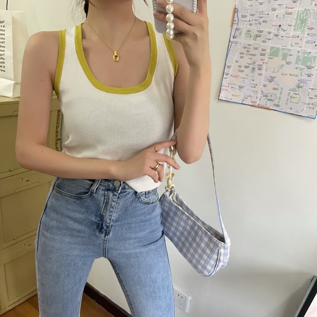 配色タンクトップ　AJ1050-7762