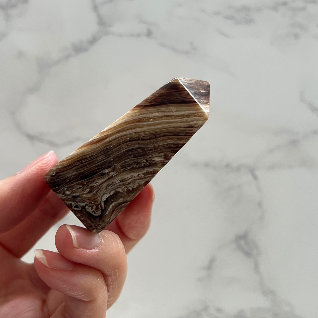 チョコレートカルサイト*天然石ポイント*天然石インテリア*置き物*T65