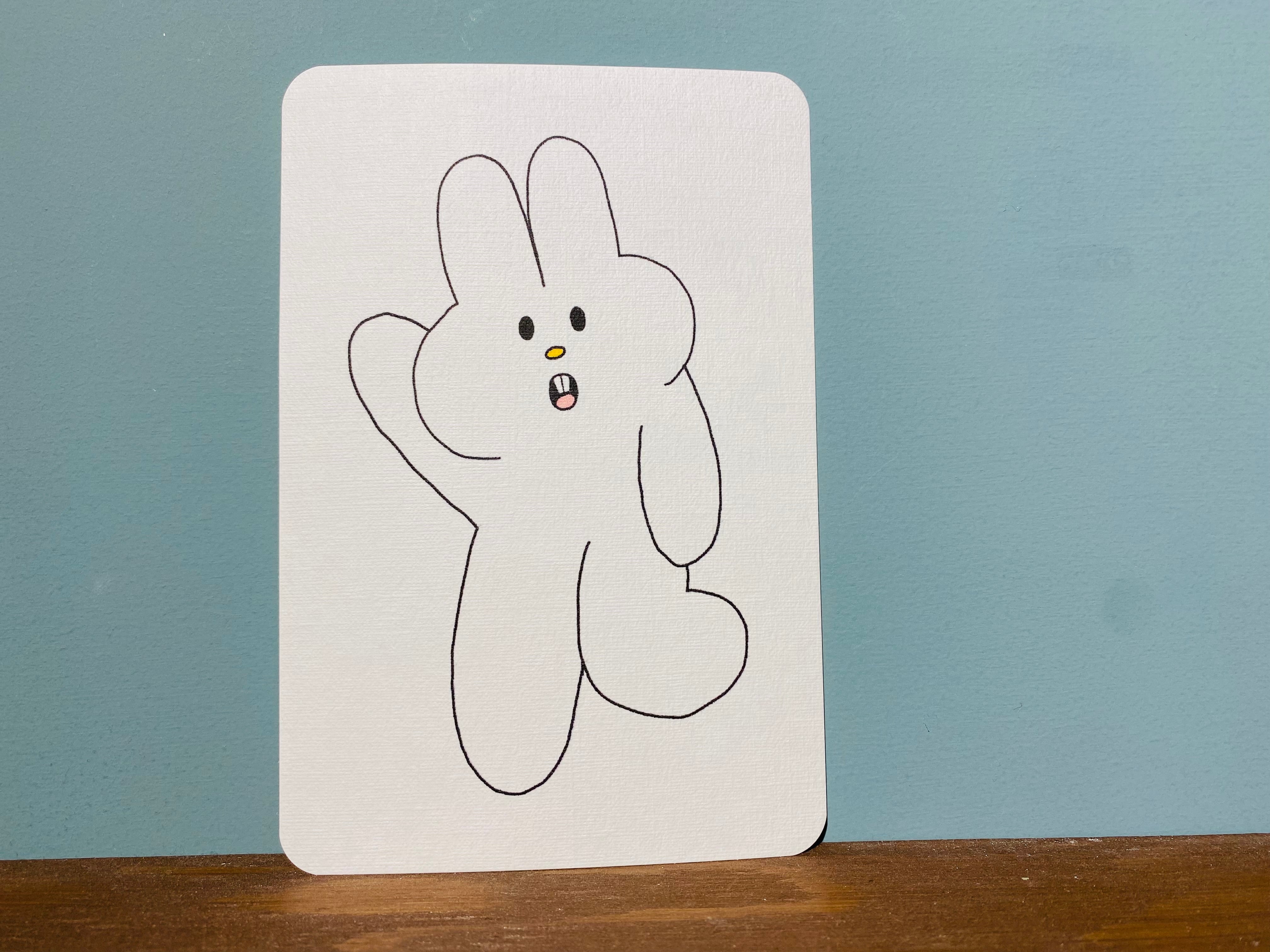 うさぎたちのポストカード