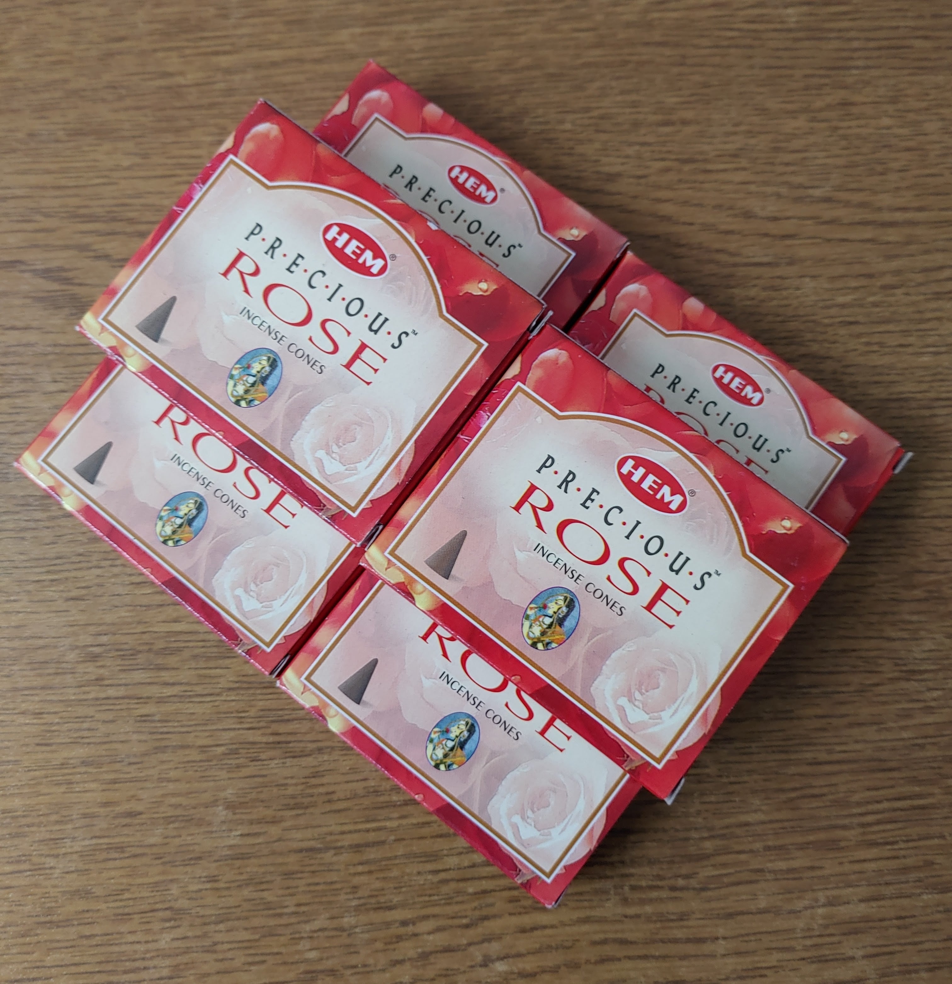 おまとめ確認用＊インド香６箱＊コーンタイプ HEM 花の香り６種セット④ エスニックお香(HEM ROSE)コーンタイプ6個セット | otomidou