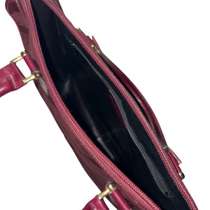 vintage BALENCIAGA canvas × leather hand bag