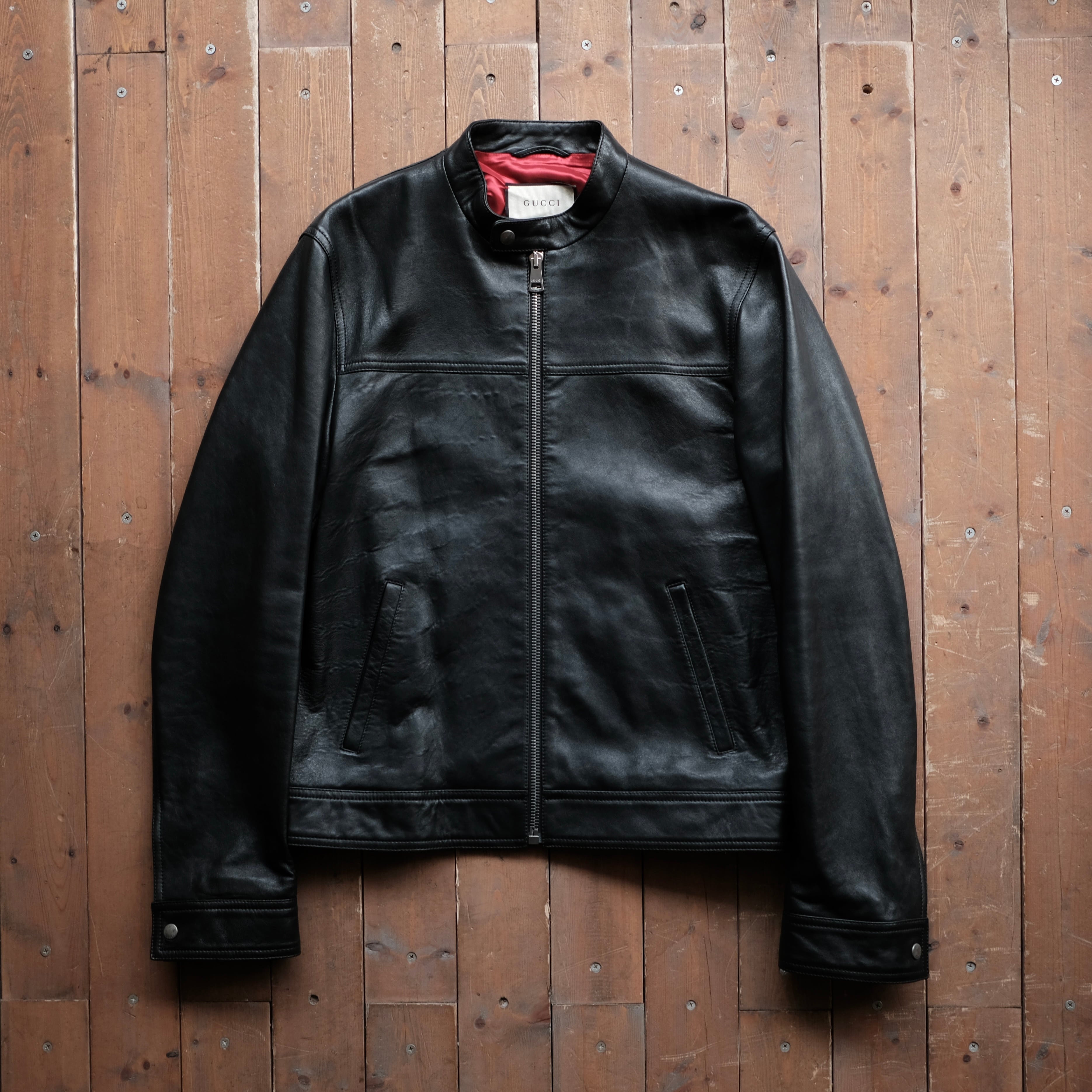 GUCCI ミケーレ期 SINGLE RIDERS LEATHER JACKET | safarionline