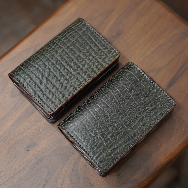 11DROPS 名刺・カードケース タイガーシャーク・サドルプルアップ ブラック NEXUS