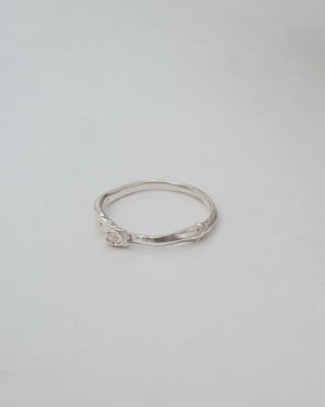 薔薇の bone ring  silver925 LJ25082R Rose bone ring
