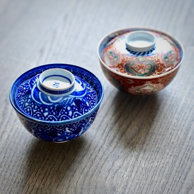 51220】 伊万里金彩 蓋つき碗(1個) 明治/ Imari Rice Bowl with a rid