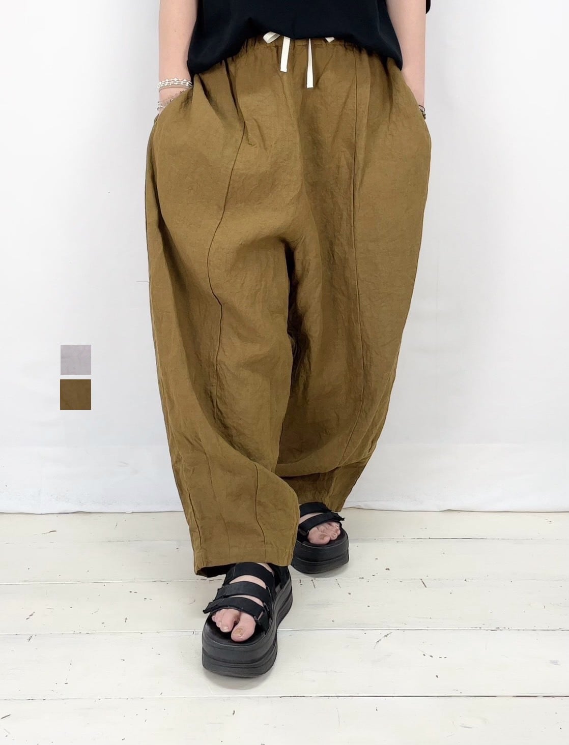 Gauze#】リネンチャーリーパンツ / G1184 | syozikiya online shop