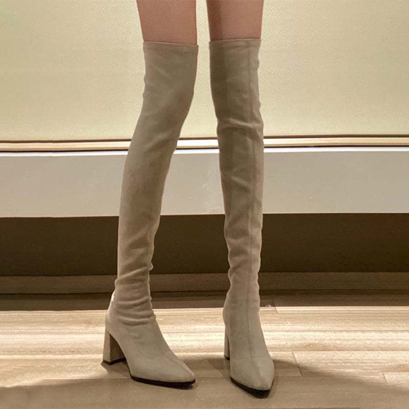 AneraTokyoスウェードニーハイブーツ[進化バージョン]