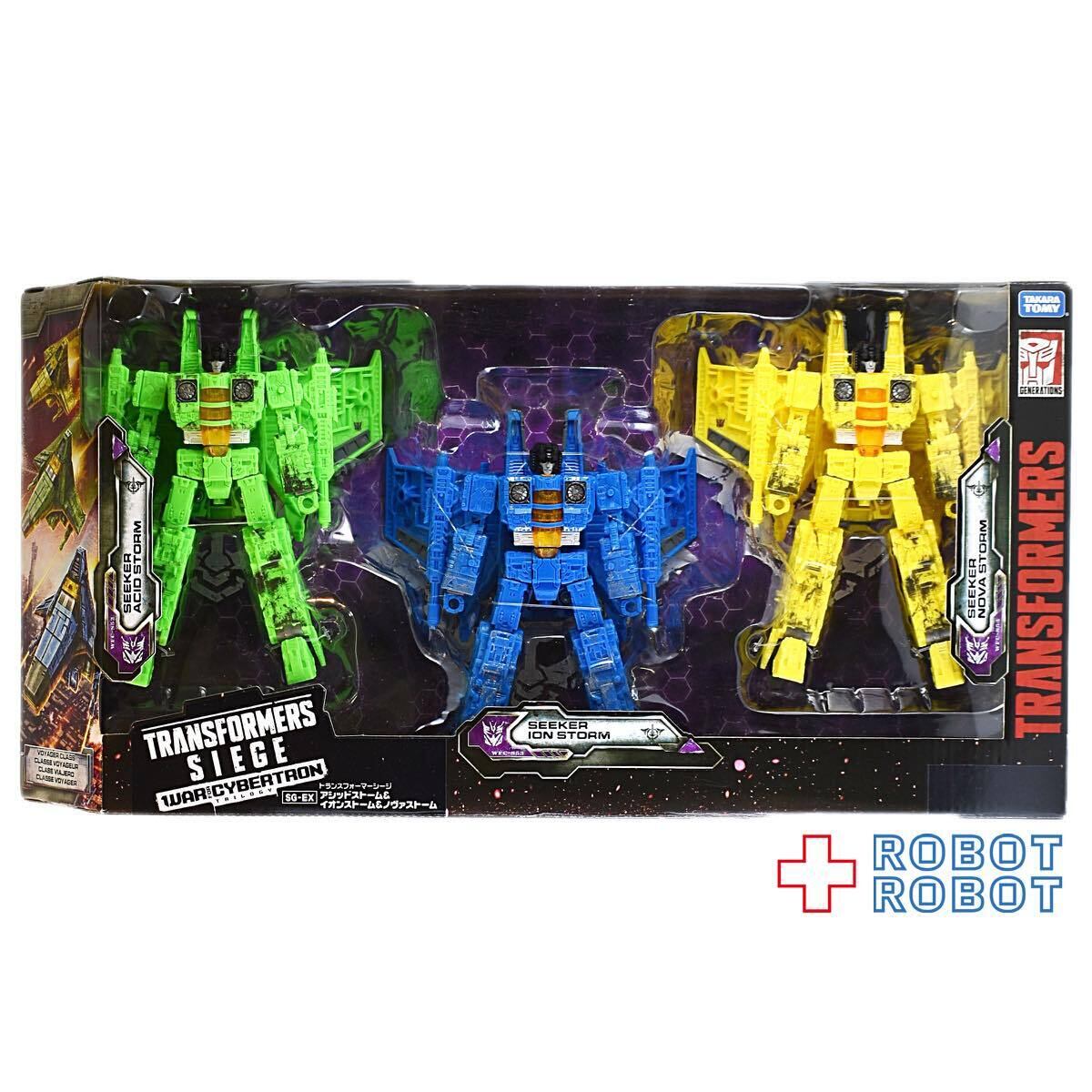 トランスフォーマーSG-EXアシッドストーム&イオンストーム&ノヴァストーム 国内：タカラトミーモール限定】SG-EX アシッドストーム＆イオン