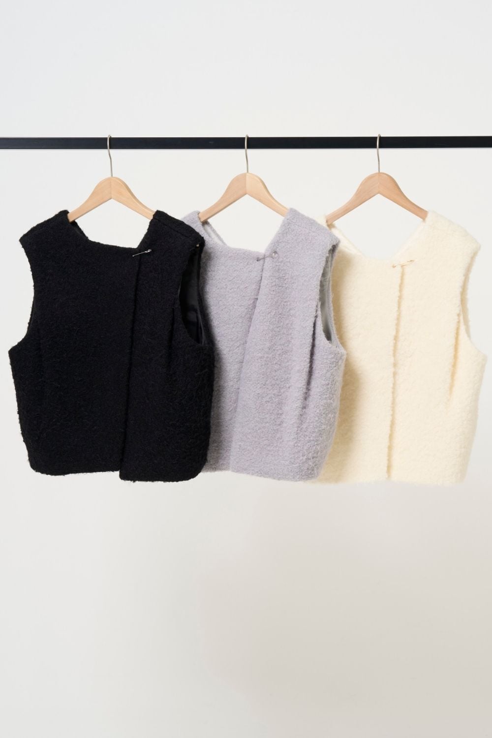 2way Boa Gilet - BLACK | seven dot - ライフスタイルECサイト -