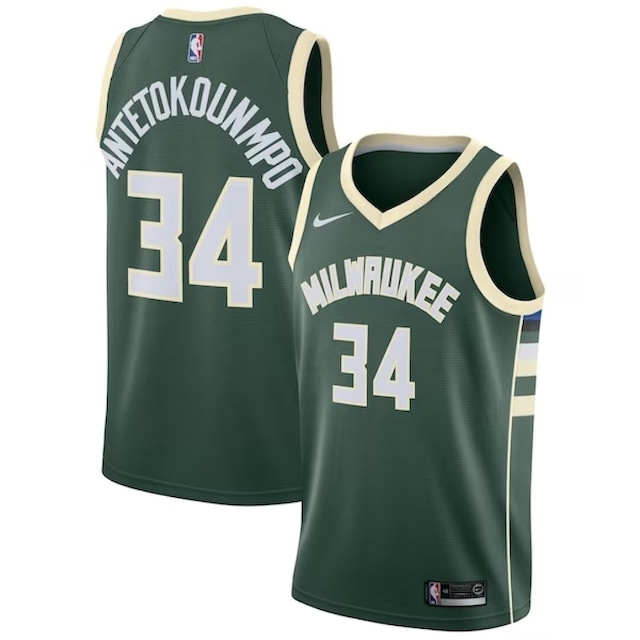 【正規品／再入荷なし】NIKE NBA スウィングマン ジャージ ユースサイズ ヤニス アデトクンボ アイコン GIANNIS ANTETOKOUNMPO ICON SWINGMAN PZ2B7BZ2P-BCKGA