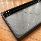 糸塗 - 和風 四角型 強化ガラスiPhoneケース