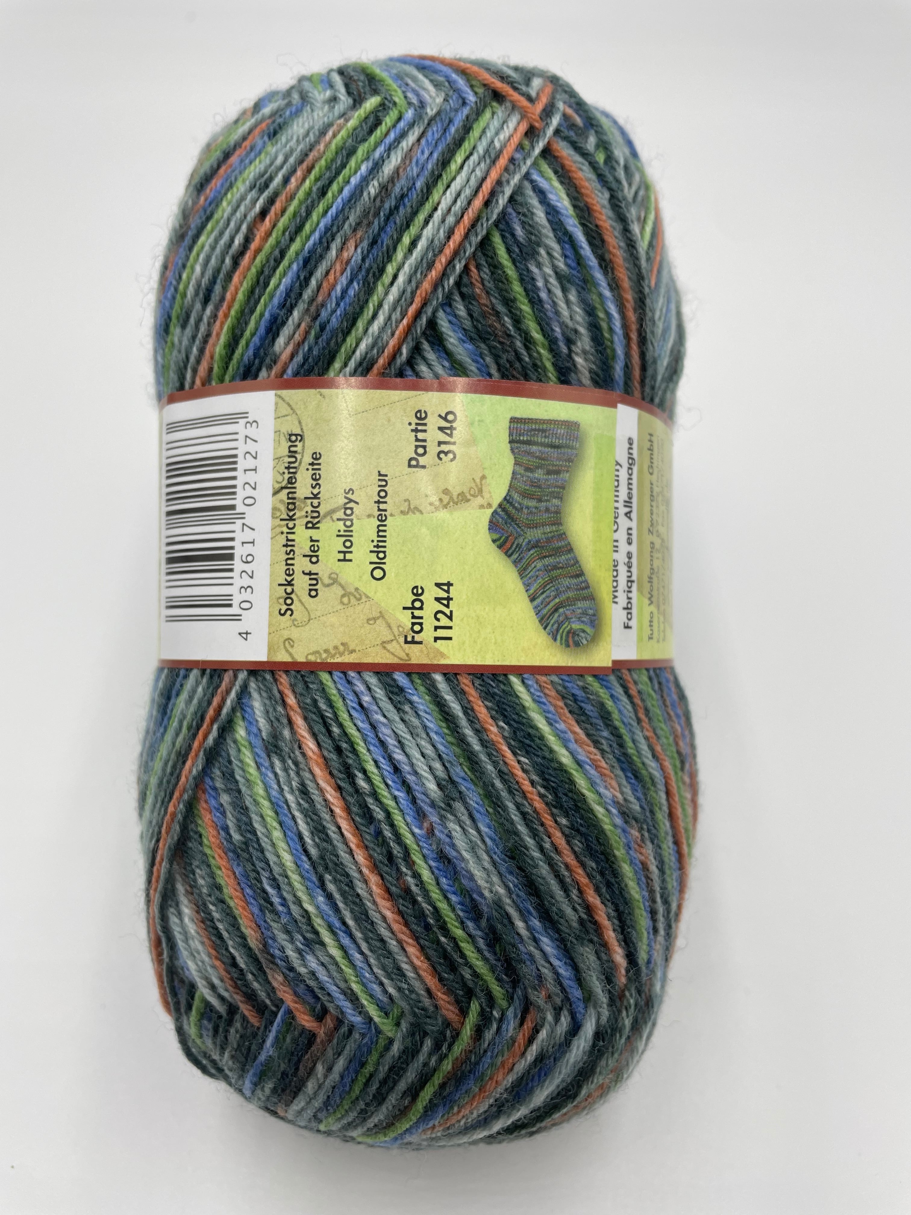 編む手が止まらない毛糸！Opal 『ホリデイズ』11244　4ply/4本撚り