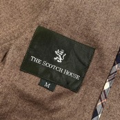 THE SCOTCH HOUSE ザ・スコッチハウス ヘリンボーン柄 テーラードジャケット M/ブラウン系 メンズ 三陽商会