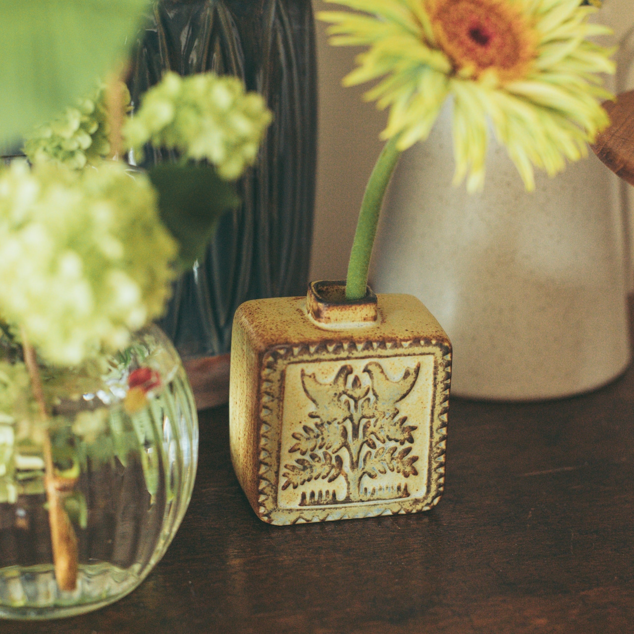 Bird & Tree Flower Vase