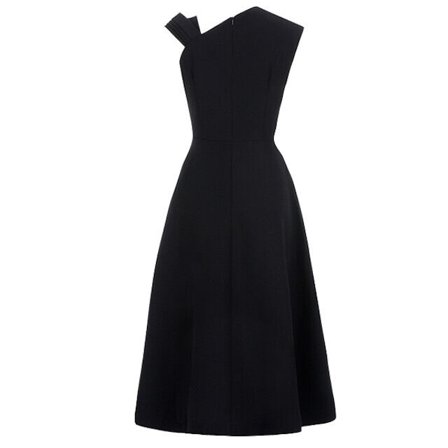 お呼ばれワンピース ドレス ロング エレガント アシンメトリー ワン